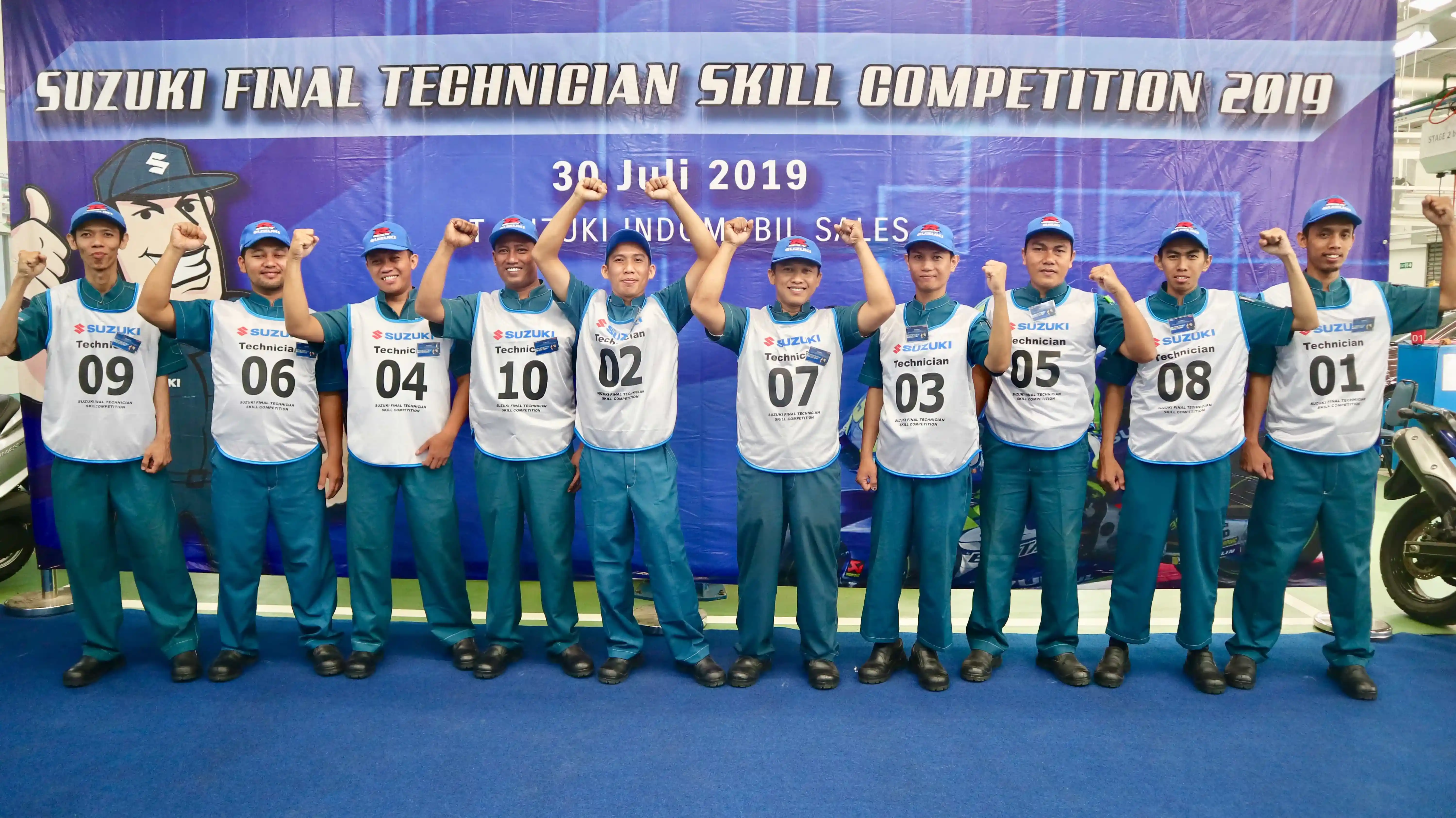 Suzuki Cetak Teknisi Roda Dua Terbaik Lewat Suzuki Technician Skill Competition 2019
