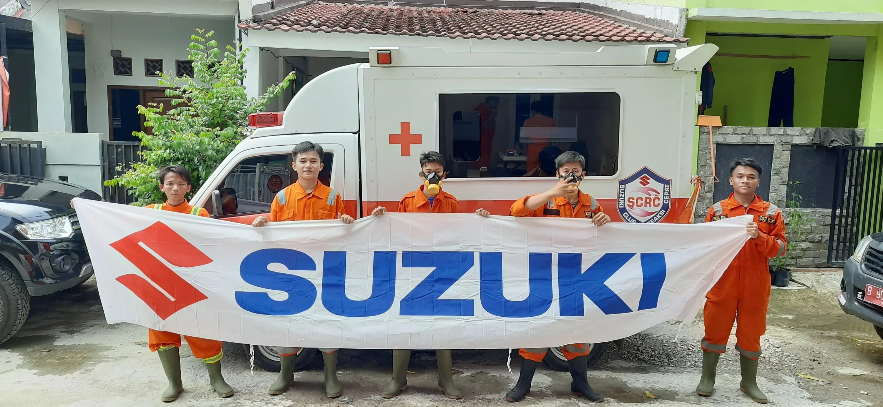 Suzuki Club Reaksi Cepat Scrc Cegah Penyebaran Covid 19 Lewat Donasi Dan Penyemprotan Disinfektan
