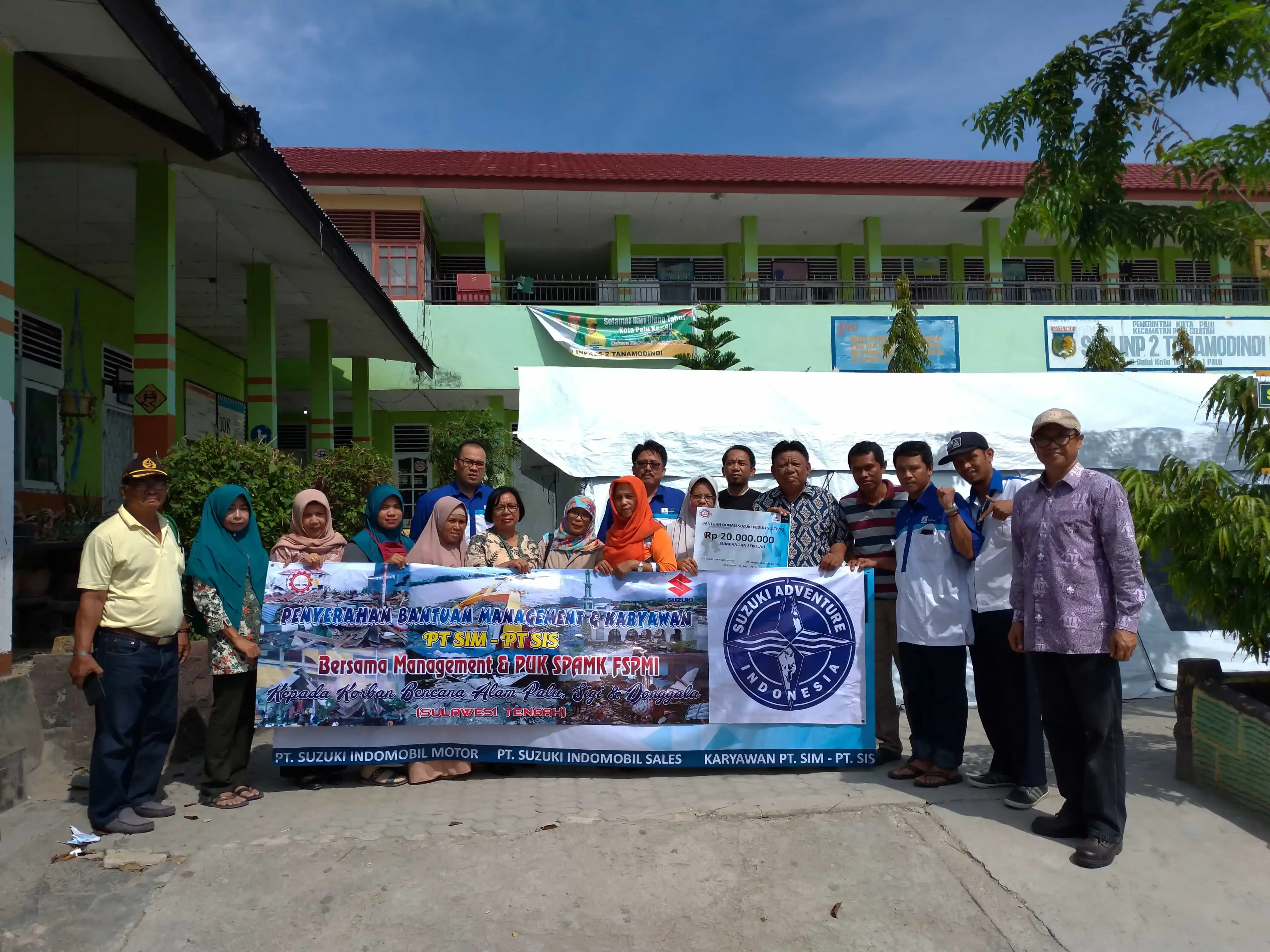 Suzuki Salurkan Donasi Untuk Fase Pemulihan Palu