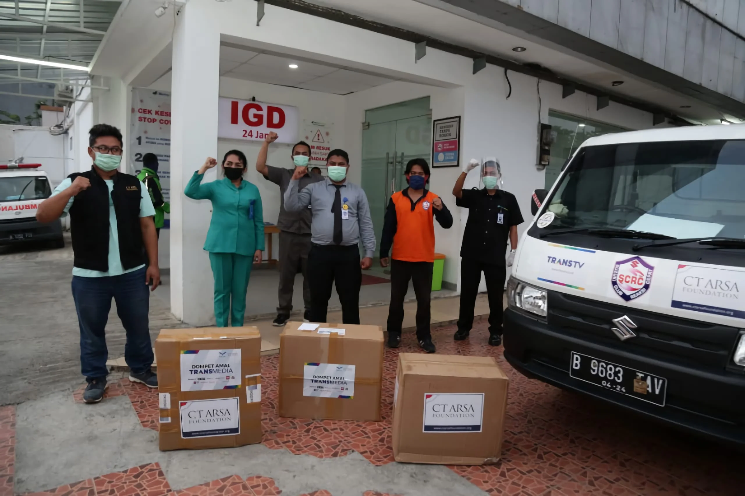 Turut Serta Dalam Pencegahan Covid 19 Scrc Bantu Distribusikan Donasi Perlengkapan Tenaga Medis